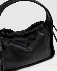 Thing Called Love Leather Handbag - Black