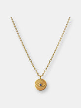 Load image into Gallery viewer, Evil Eye Relax Coin Medallion Necklace