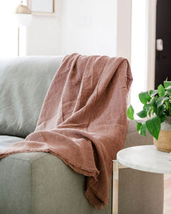 Lightweight Linen Throw