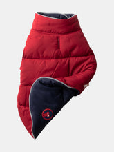 Load image into Gallery viewer, Navy and Red Reversible Puffer