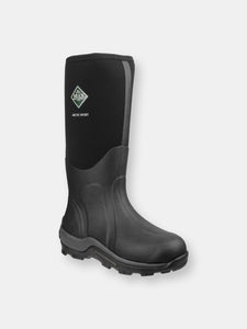 Unisex Arctic Sport Pull On Wellington Boots - Black/Black