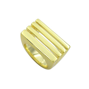Leah 4 In 1 Yellow Plated Stacked Ring
