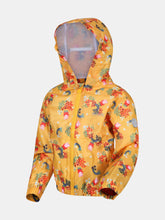 Load image into Gallery viewer, Regatta Childrens/Kids Muddy Puddle Peppa Pig Floral Hooded Waterproof Jacket (Glowlight Yellow)
