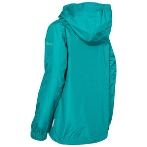 Trespass Childrens Girls Fenna Waterproof Jacket (Ocean Green)