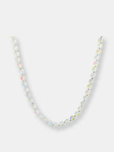 Load image into Gallery viewer, Moon Bead Necklace - Magic White Quartz