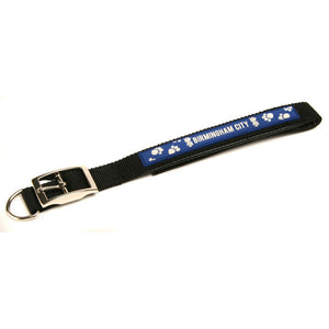 Home Win Official Birmingham City FC Rubberised Nylon Dog Collar (Black/Blue) (0.9in x 19.6in)
