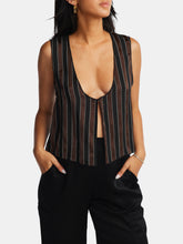 Load image into Gallery viewer, Silk Striped Vest