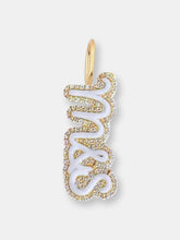 Load image into Gallery viewer, Enamel and Diamond Bubbly Initials Charm