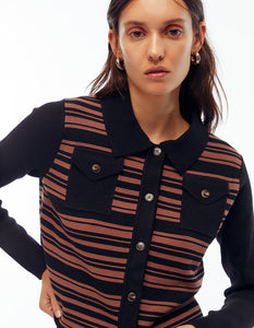Addy Striped Cardi Jacket