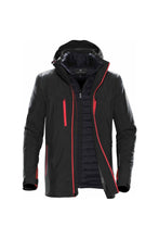 Load image into Gallery viewer, Stormtech Mens Matrix System Jacket (Black/Bright Red)