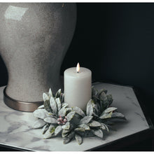 Load image into Gallery viewer, Hill Interiors Luxe Collection Natural Glow Electric Candle (White) (15cm x 7cm x 7cm)