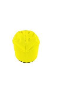 Extreme Reversible Jersey Slouch Beanie - Safety Yellow/Black