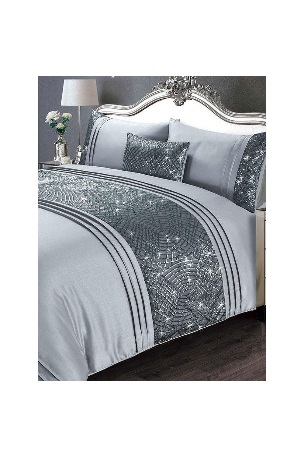 Charleston Duvet Set (UK - Superking) - Gray