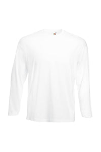 Fruit of the Loom Mens R Long-Sleeved T-Shirt (White)