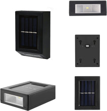 Load image into Gallery viewer, 4-pk 30-Lumen 1-Watt Black Solar LED Outdoor Deck Light - Warm Color