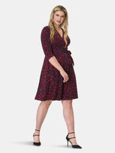 Load image into Gallery viewer, Perfect Wrap Dress  in Wild Cat Chili Pepper Red