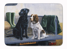 Load image into Gallery viewer, 19 in x 27 in On The Tailgate Labrador and Springer Spaniel Machine Washable Memory Foam Mat