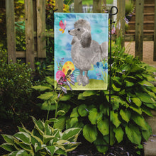 Load image into Gallery viewer, 11 x 15 1/2 in. Polyester Grey Standard Poodle Easter Garden Flag 2-Sided 2-Ply
