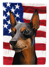 Load image into Gallery viewer, 28 x 40 in. Polyester Toy Manchester Terrier American Flag Flag Canvas House Size 2-Sided Heavyweight