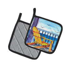 Load image into Gallery viewer, Yellow Adirondack Chair Pair of Pot Holders