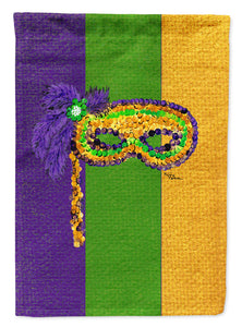 Mardi Gras Mask Garden Flag 2-Sided 2-Ply