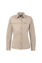 Load image into Gallery viewer, Harvest Womens/Ladies Treemore Long-Sleeved Shirt (Sand)