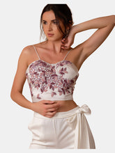 Load image into Gallery viewer, Gloria Embroidered Bustier Top