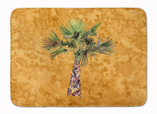 Load image into Gallery viewer, 19 in x 27 in Palm Tree on Gold Machine Washable Memory Foam Mat
