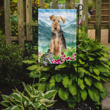 Load image into Gallery viewer, Mountian Flowers Welsh Terrier Garden Flag 2-Sided 2-Ply