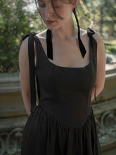 Load image into Gallery viewer, Mirabelle Dress in Black Linen