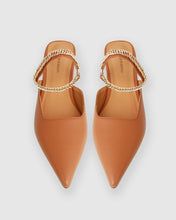 Load image into Gallery viewer, On The Go Leather Flat - Camel