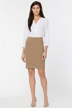 Load image into Gallery viewer, Pull-On Pencil Skirt With Welt Details - Wet Sand