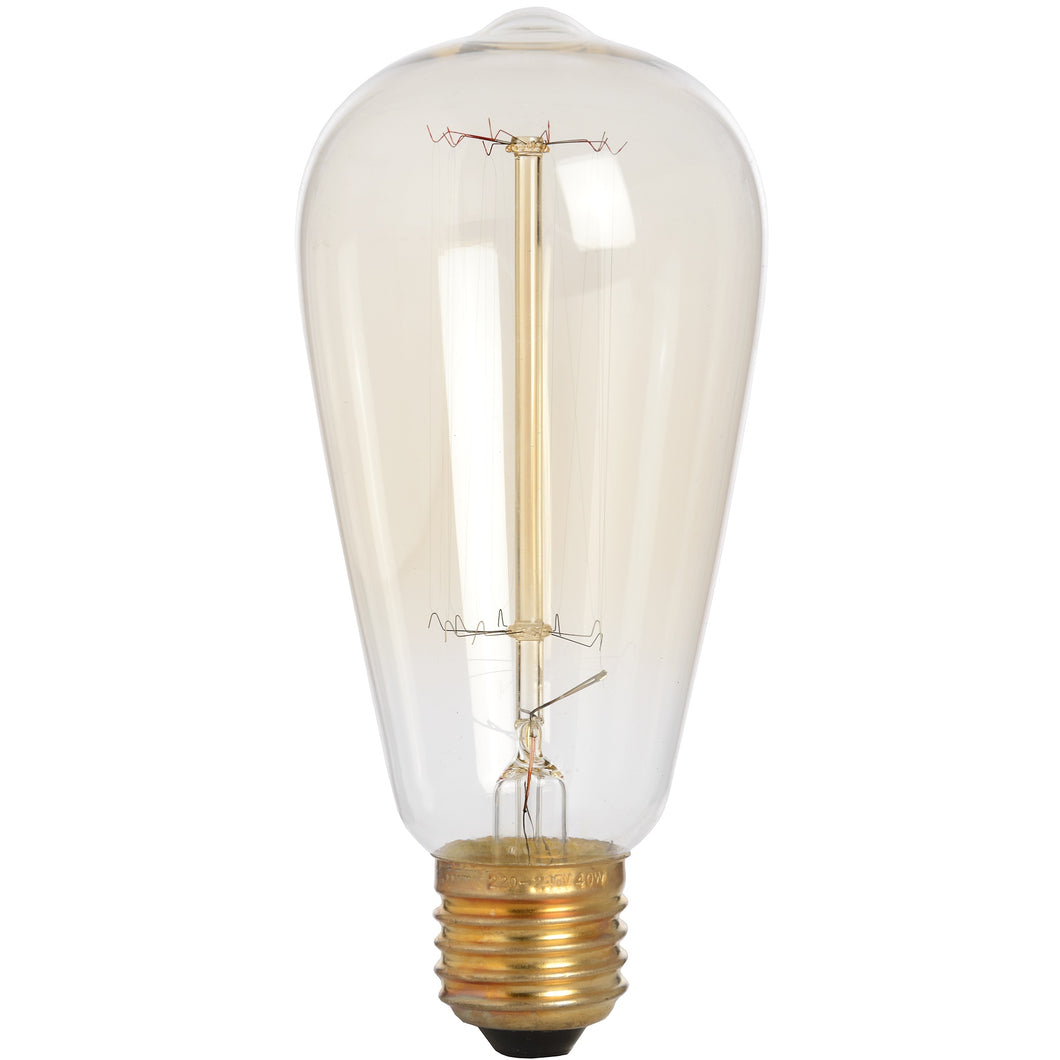 Hill Interiors Edison Filament Teardrop Squirrel Cage Bulb (Clear) (One Size)