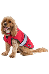 Trespass Duke Weatherproof Dog Jacket With Removable Inner Fleece (Red) (S) (S)