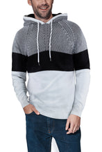 Load image into Gallery viewer, Color Blocked Pullover Hooded Sweater