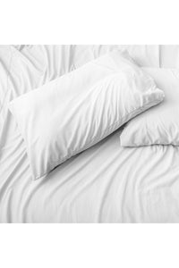 Belledorm Jersey Cotton Housewife Pillowcases (Pair) (White) (One Size)