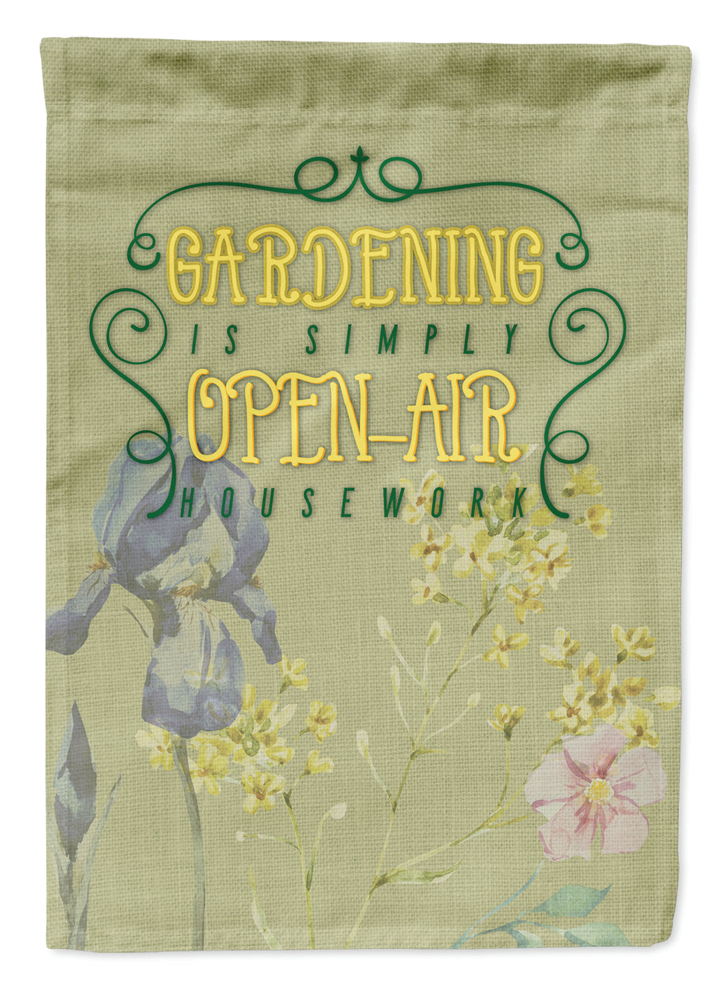 11 x 15 1/2 in. Polyester Gardening Open Air Housework Garden Flag 2-Sided 2-Ply