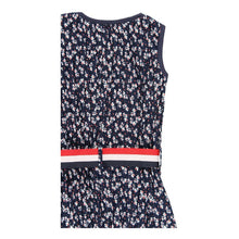 Load image into Gallery viewer, Navy Floral Knit Dress