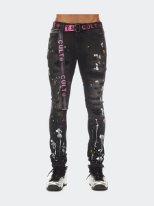 Punk Super Skinny Jeans - Caviar