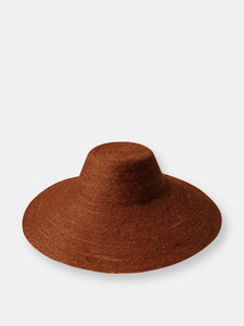 RIRI Jute Straw Hat in Burnt Sienna