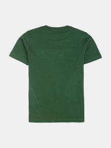 Green Embroidered Logo T-Shirt