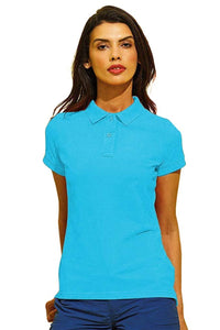 Asquith & Fox Womens/Ladies Short Sleeve Performance Blend Polo Shirt (Turquoise)