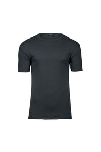 Tee Jays Mens Interlock T-Shirt (Dark Grey)