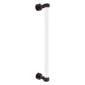 Allied Brass Clearview Collection 8 Inch Single Side Shower Door Pull with Grooved Accents