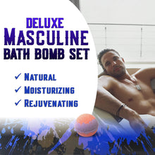 Load image into Gallery viewer, Purelis Naturals Men&#39;s 24 Piece Bath Bomb Gift Set