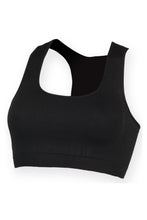 Load image into Gallery viewer, Skinni Fit Womens/Ladies Workout Cropped Top (Black)
