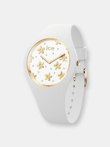 Ice-Watch Women's Flower 016667 White Silicone Quartz Fashion Watch