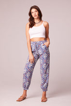 Load image into Gallery viewer, Yazmin Blue Paisley Pattern Pants