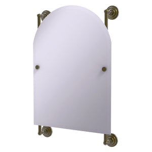 Allied Brass Prestige Que New Collection Arched Top Frameless Rail Mounted Mirror