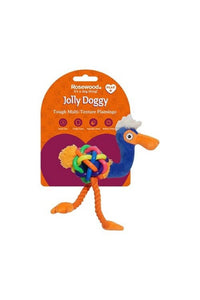 Rosewood Jolly Doggy Flamingo Dog Toy (Multicolored) (One Size)